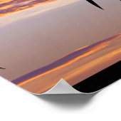 日没時風車タービン ポスター (角)