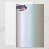 日没時風車タービン 便箋 (正面/裏面)