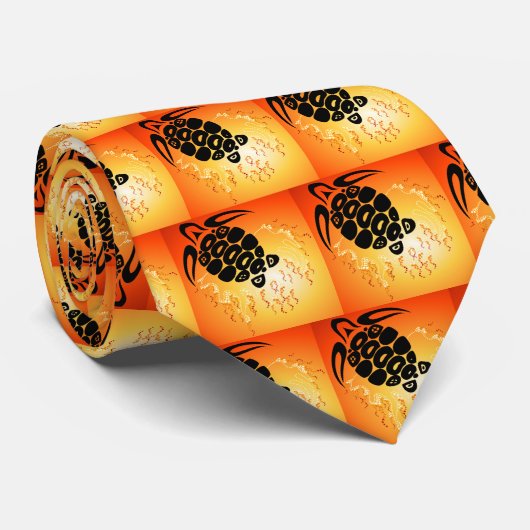 日没泡カメ ネクタイ (ロール)