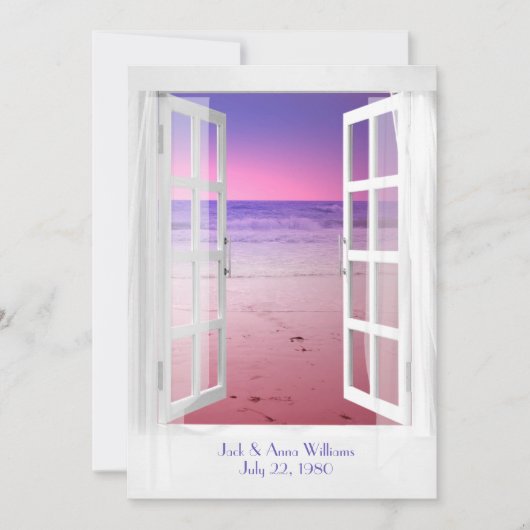 日没海ビュー誓願の更新式 招待状 (正面)