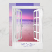 日没海ビュー誓願の更新式 招待状 (正面/裏面)