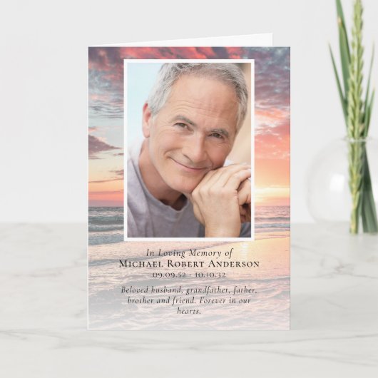 日没海写真折り返し追悼式 プログラム (正面)