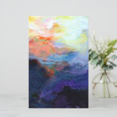 日没海水彩5.5x8.5スクラップブック紙 (スタンド正面)