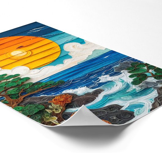 日没海波 ポスター (角)