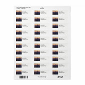 日没直前のNYCスカイライン ラベル (フルシート)