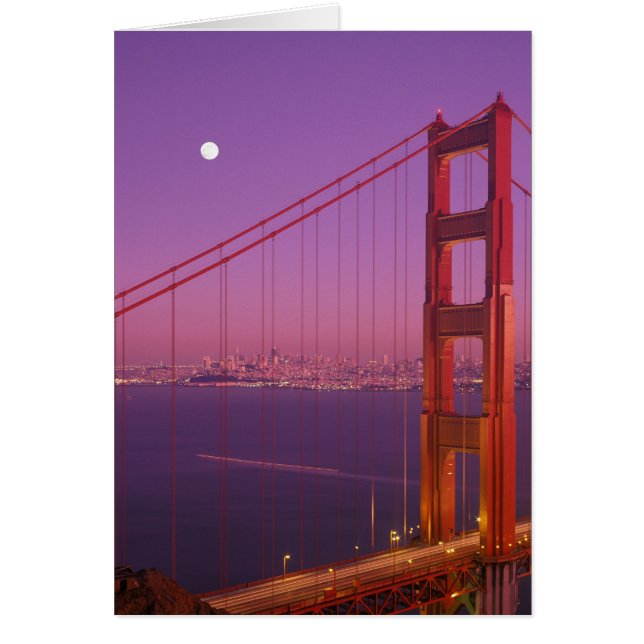 日没直後の金門の橋 (正面)