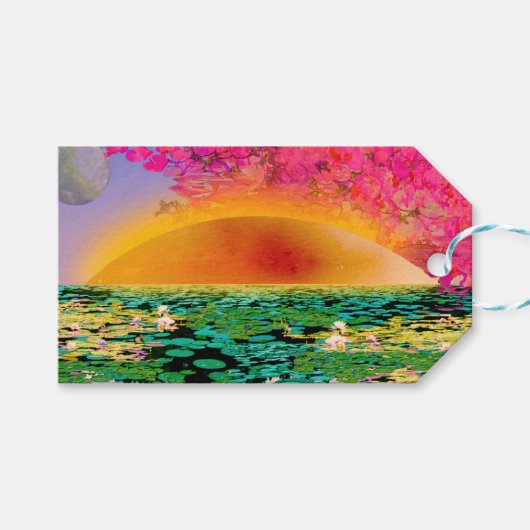 日没祈時のマンティス ギフトタグ (正面(横))