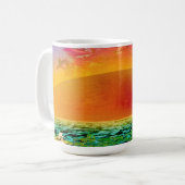 日没祈時のマンティス コーヒーマグカップ (正面左)