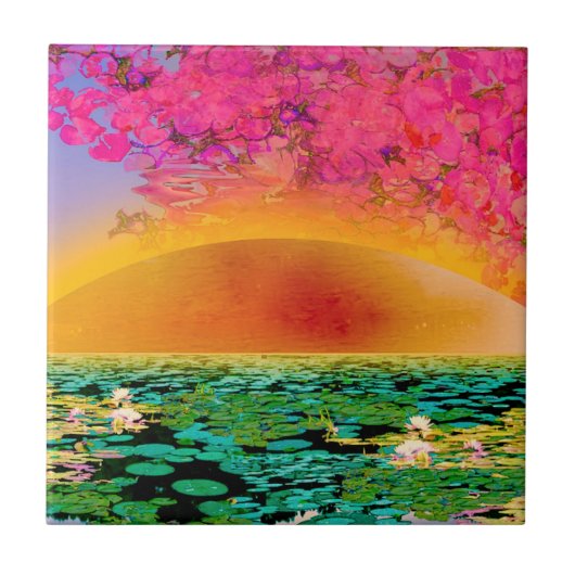 日没祈時のマンティス タイル (正面)