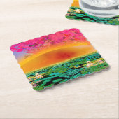 日没祈時のマンティス ペーパーコースター (アングル)