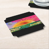 日没祈時のマンティス ペーパーコースター (アングル)