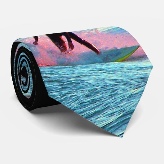 "日没突進"の人のタイ ネクタイ (ロール)