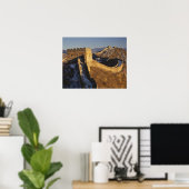 日没素晴らし下の壁の風景、中国 ポスター (ホームオフィス)