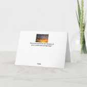 日没素晴らし悔やみや弔慰グリーティングカード カード (裏面)