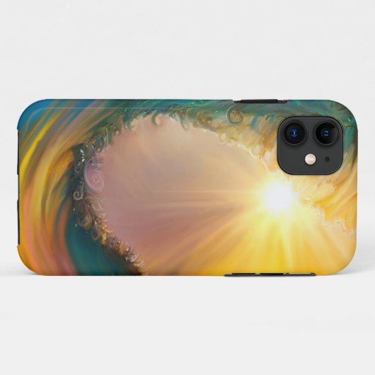 日没素晴らし時の熱帯波 Case-Mate iPhoneケース (裏面(横))