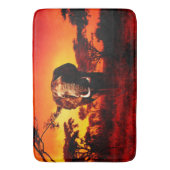 日没象 バスマット (正面縦)