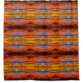 日没鮮やか中模様 シャワーカーテン (正面)