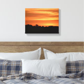 日没鮮やか背景 キャンバスプリント (インサイチュ (寝室))
