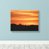 日没鮮やか背景 キャンバスプリント (インサイチュ (ウッドフロア))
