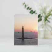 日没2の砂の島の灯台 ポストカード (スタンド正面)