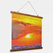 日没2443 吊り下げ型タペストリー (傾斜あり)