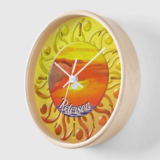 日没2443 壁時計 (傾斜)