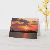 日没--あなたの考えること カード (黄色い花)
