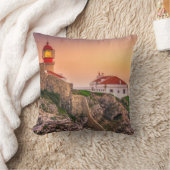 日没|アルガルヴェ地方、ポルトガルのCaboサンビセンテ クッション (ブランケット)