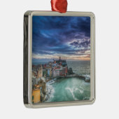 日没、イタリアのVernazza メタルオーナメント (右)