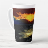 日没 カフェラテマグ (左アングル)