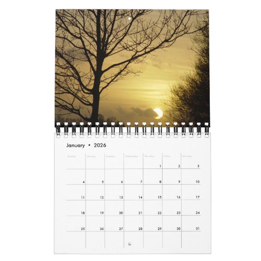 日没 カレンダー (1月 2026)