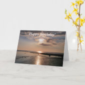 日没 カード (黄色い花)