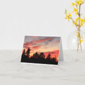 日没 カード (黄色い花)