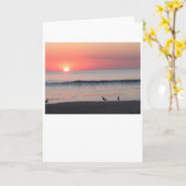 日没、カード カード (黄色い花)
