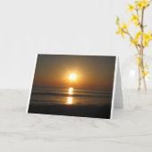 日没、カード カード (黄色い花)