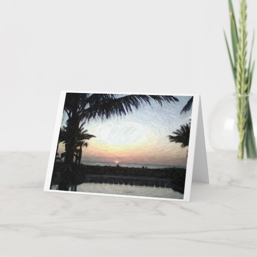 日没、カード カード (正面)