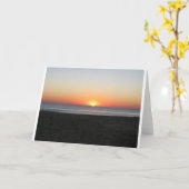 日没、カード カード (黄色い花)