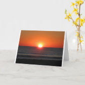 日没、カード カード (黄色い花)