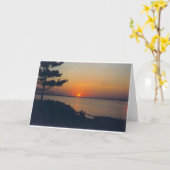 日没、カード カード (黄色い花)