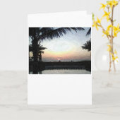 日没、カード カード (黄色い花)