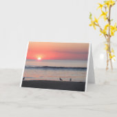 日没、カード カード (黄色い花)