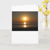 日没、カード カード (黄色い花)
