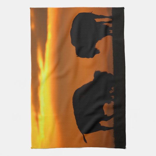 日没 キッチンタオル (縦)