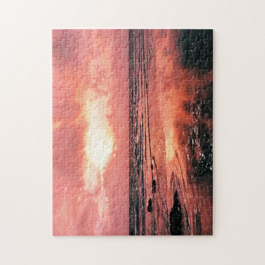 日没 ジグソーパズル (縦)