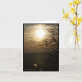 日没: スカイラインドライブからのShenandoahの川 カード (黄色い花)