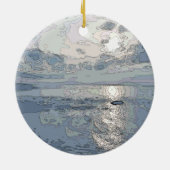 日没 セラミックオーナメント (裏面)