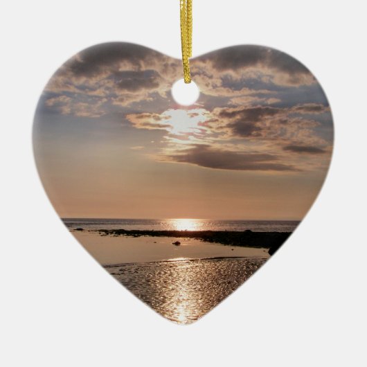 日没 セラミックオーナメント (正面)