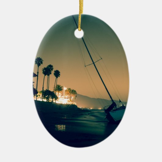 日没 セラミックオーナメント (正面)