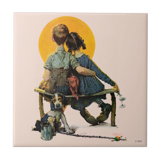 日没 タイル (正面)