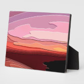 日没 フォトプラーク (側面)